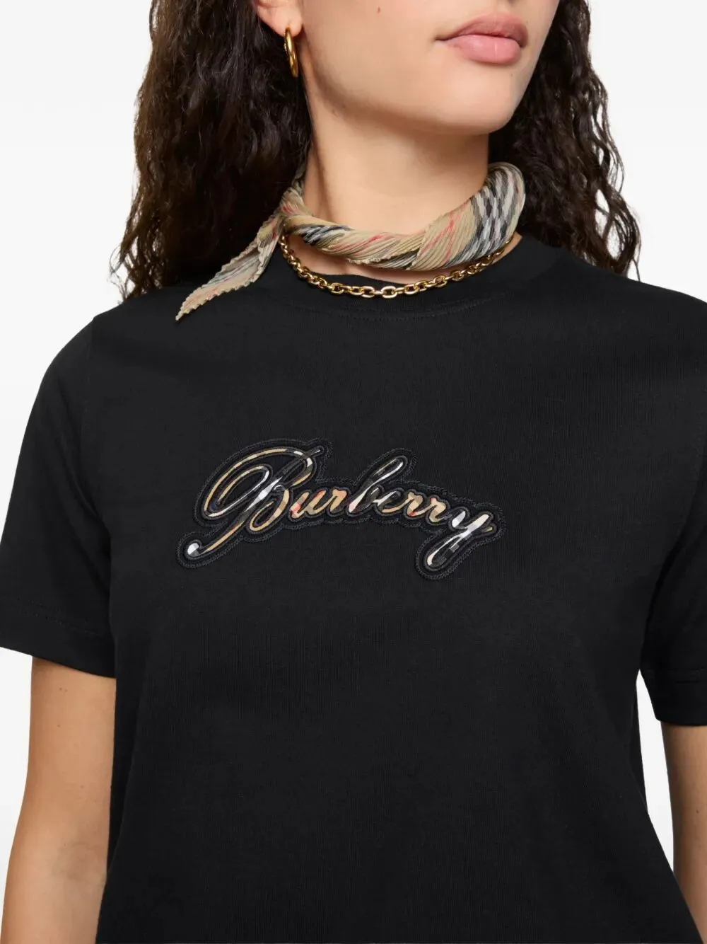 CHECK CURSIVE LOGO COTTON T-SHIRT sold by Lord & Taylor product image thumbnail 3