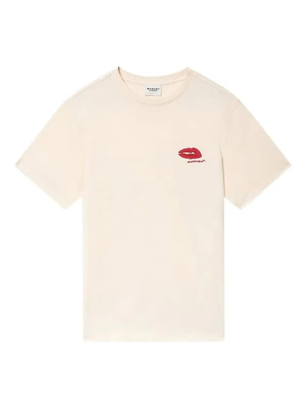 ZEWEL COTTON T-SHIRT WITH EMBROIDERED LOGO made by Lord & Taylor