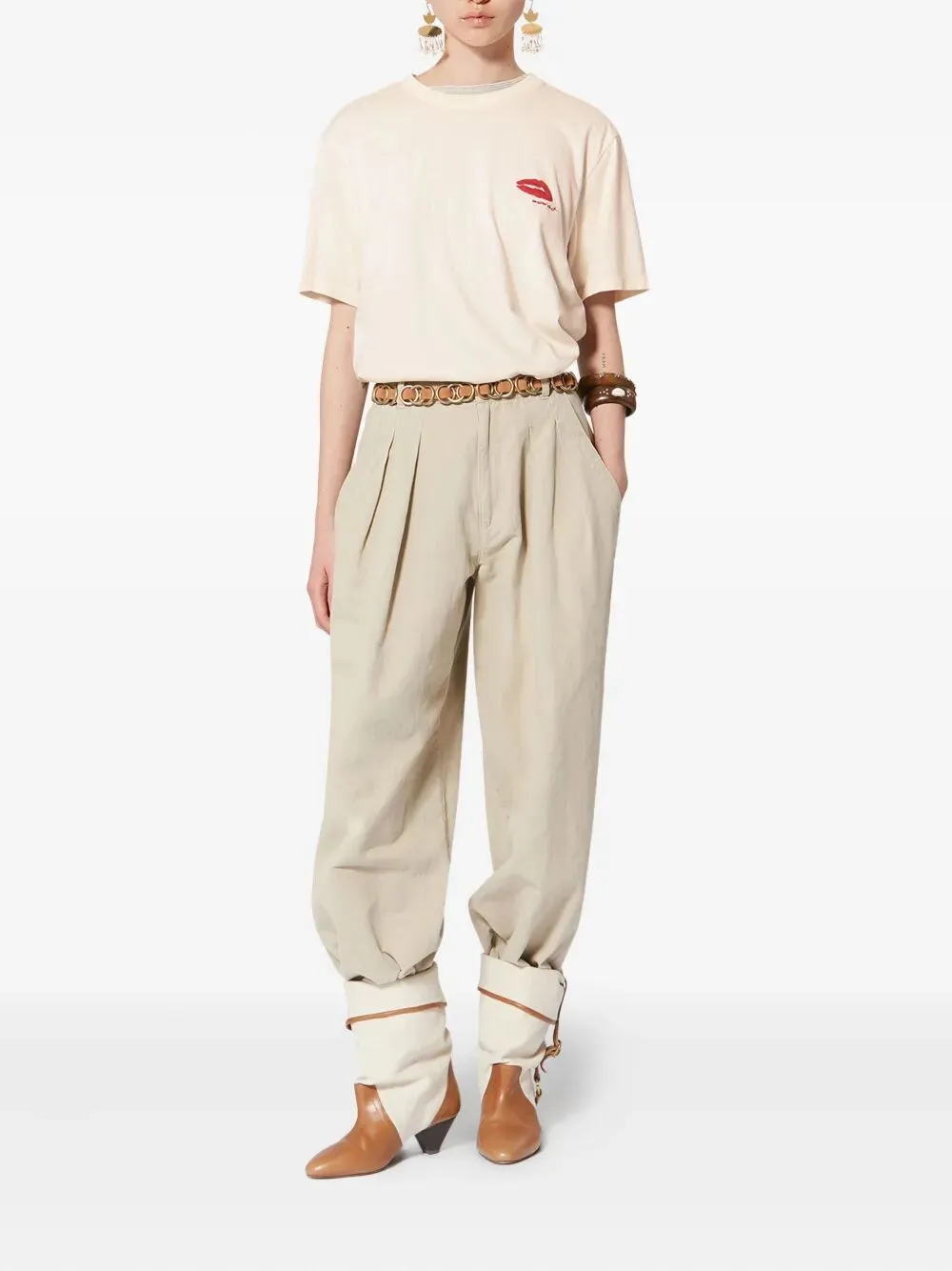 ZEWEL COTTON T-SHIRT WITH EMBROIDERED LOGO sold by Lord & Taylor product image thumbnail 4