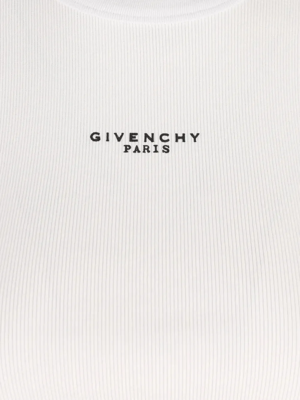 COTTON CROPPED TANK TOP WITH GIVENCHY PARIS PRINT sold by Lord & Taylor product image thumbnail 3