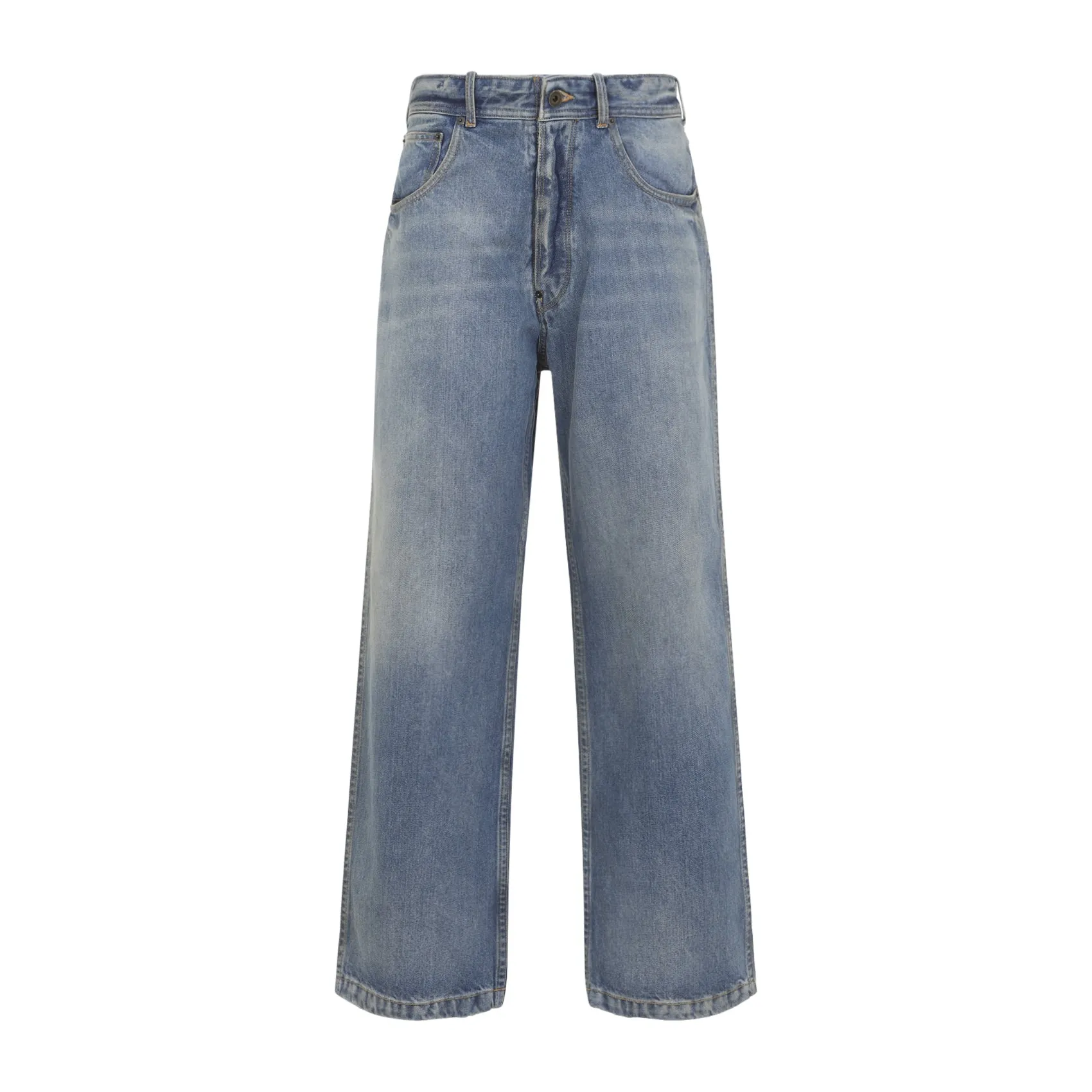 WASHED DENIM STRAIGHT-LEG CROPPED JEANS sold by Lord & Taylor product image thumbnail 2
