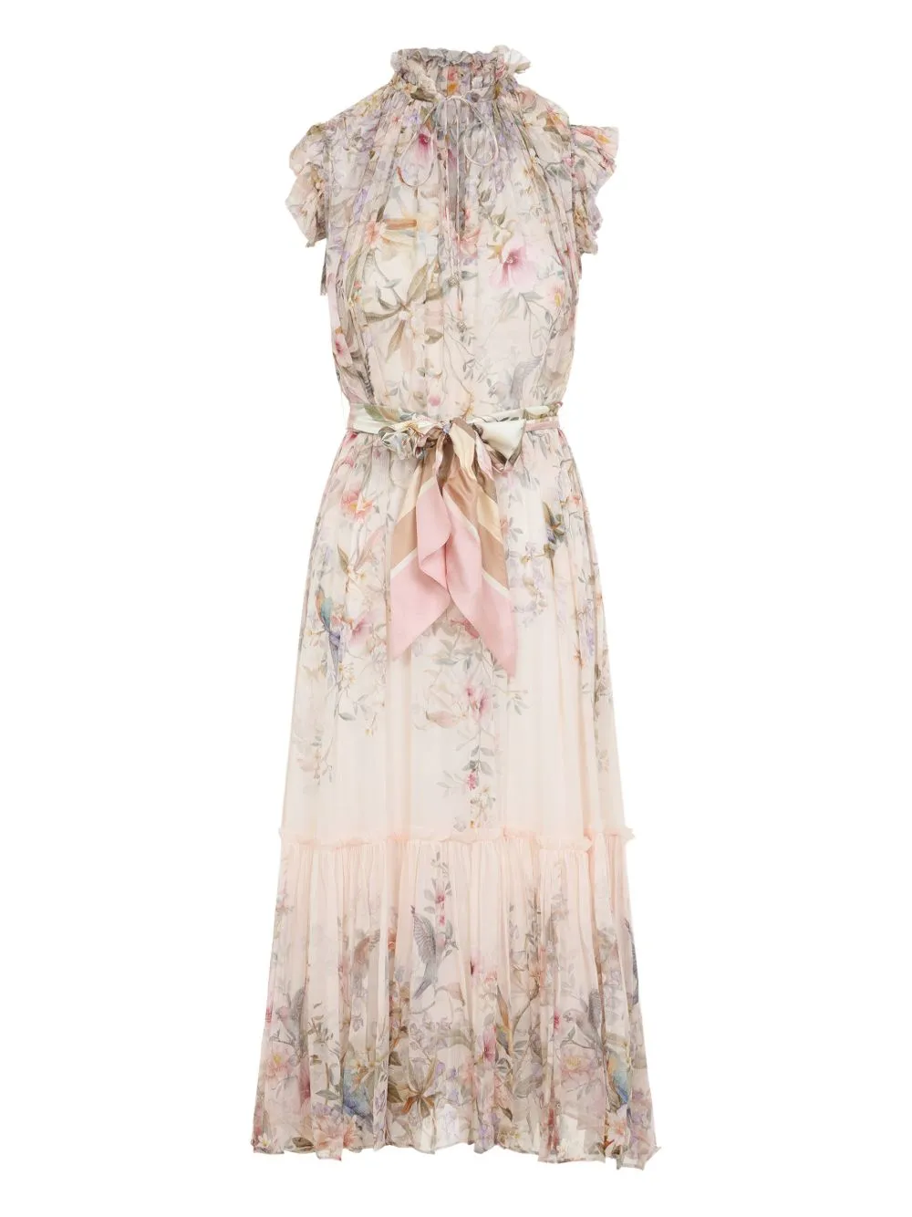 REBELLION FLUTTER MIDI DRESS sold by Lord & Taylor