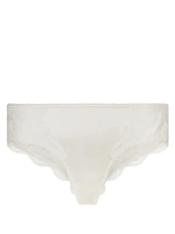 SATIN BRIEFS WITH LACE DETAILING sold by Lord & Taylor