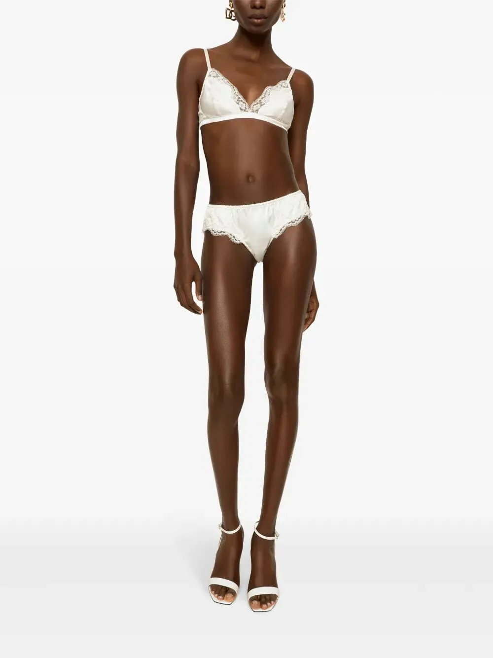 SATIN BRIEFS WITH LACE DETAILING sold by Lord & Taylor product image thumbnail 2
