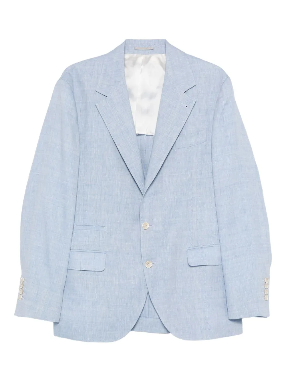 DECONSTRUCTED CHEVRON JACKET IN LINEN AND VIRGIN WOOL sold by Lord & Taylor