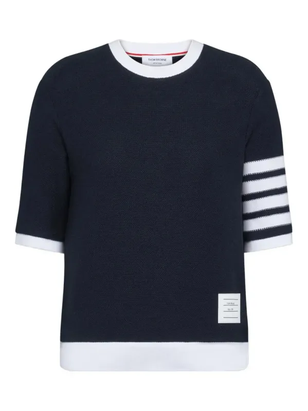 TEXTURED COTTON PIQUÉ 4-BAR T-SHIRT sold by Lord & Taylor