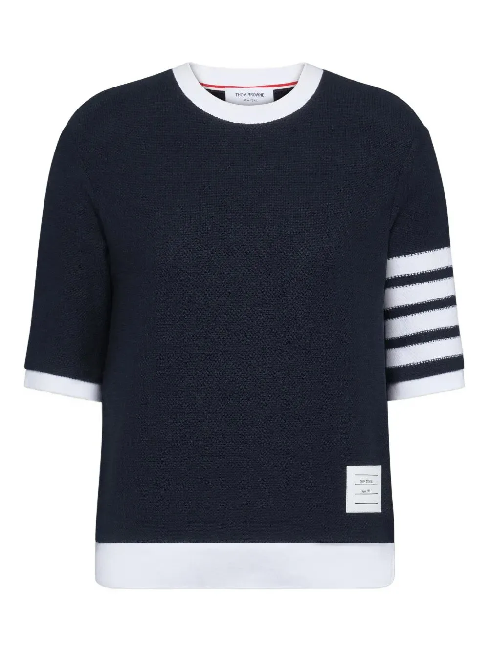 TEXTURED COTTON PIQUÉ 4-BAR T-SHIRT sold by Lord & Taylor