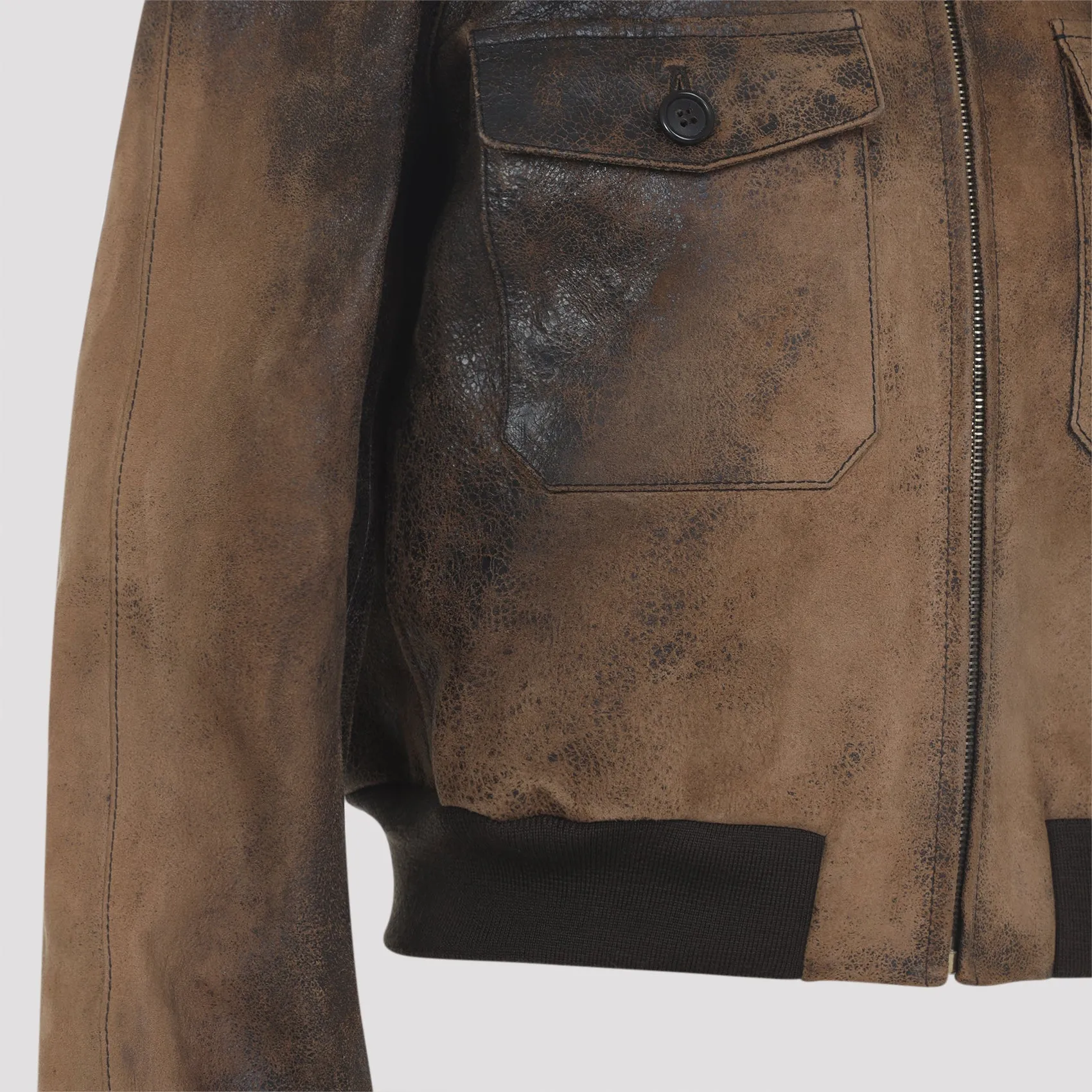 BROWN LAMB LEATHER JACKET sold by Lord & Taylor product image thumbnail 4