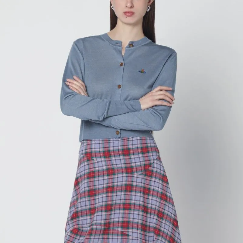 ICEBLUE CROPPED WOOL AND SILK CARDIGAN sold by Lord & Taylor