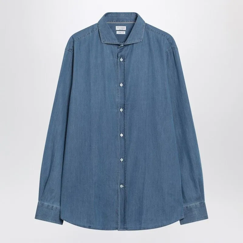 LIGHT BLUE EASY FIT DENIM SHIRT sold by Lord & Taylor