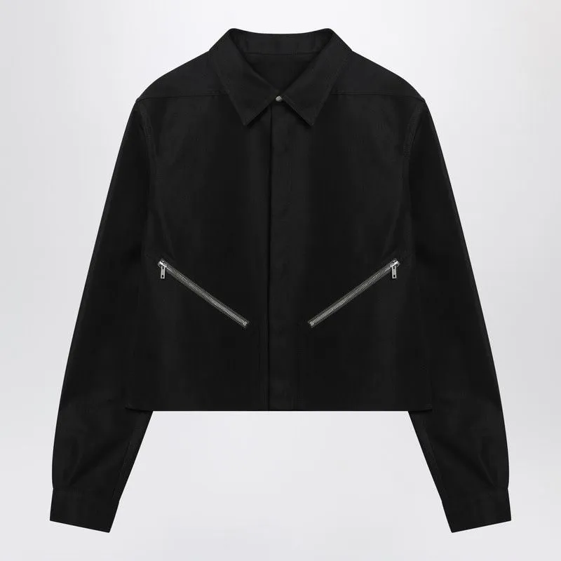 BLACK CROPPED JACKET WITH ZIP sold by Lord & Taylor