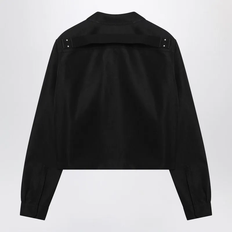 BLACK CROPPED JACKET WITH ZIP sold by Lord & Taylor product image thumbnail 2