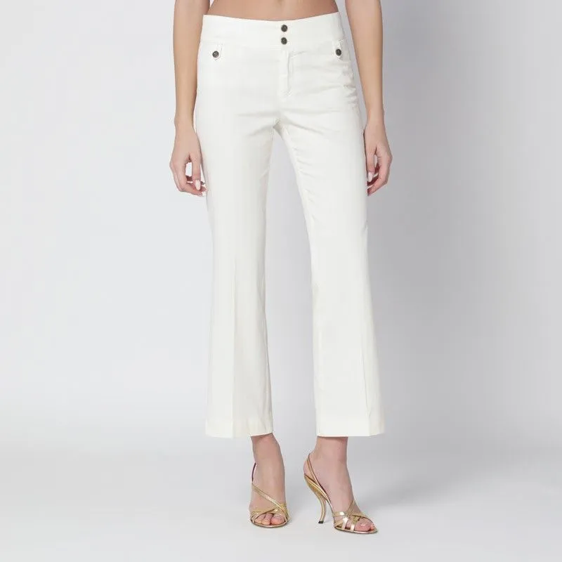 WHITE COTTON TROUSERS sold by Lord & Taylor