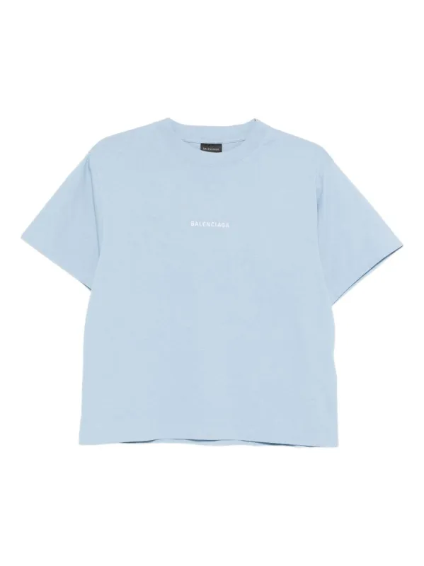 LIGHT BLUE BACK MEDIUM FIT TSHIRT made by Balenciaga