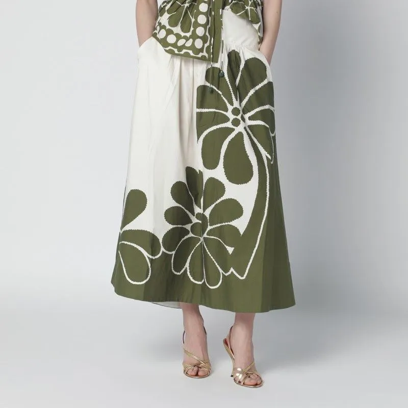 PALERMO MAXI SKIRT WITH GREEN PRINT sold by Lord & Taylor