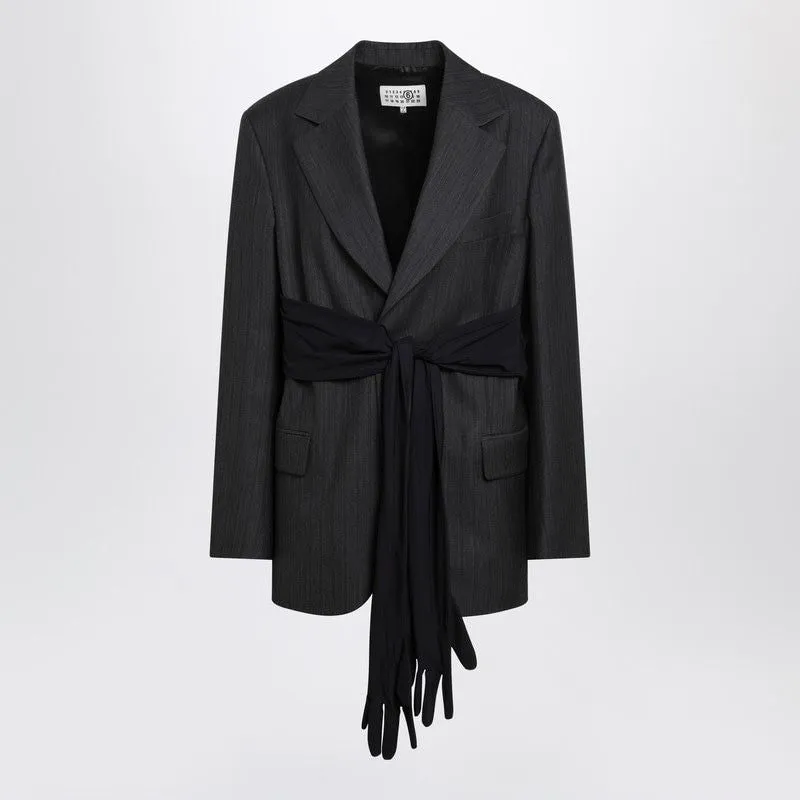 BLACK WOOLBLEND JACKET WITH GLOVES sold by Lord & Taylor