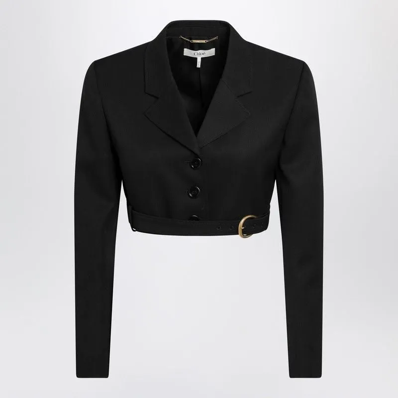 BLACK CROPPED SPENCER JACKET sold by Lord & Taylor