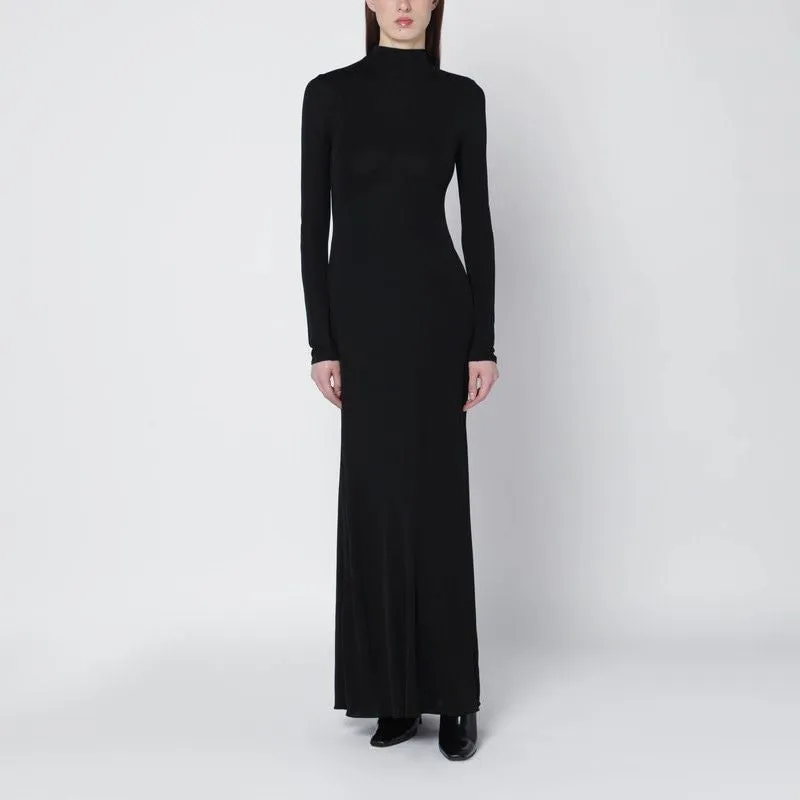 BLACK DRESS WITH BACK DRAPING sold by Lord & Taylor