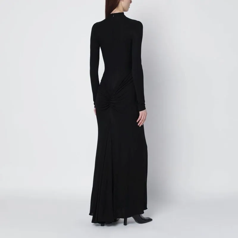 BLACK DRESS WITH BACK DRAPING sold by Lord & Taylor product image thumbnail 2