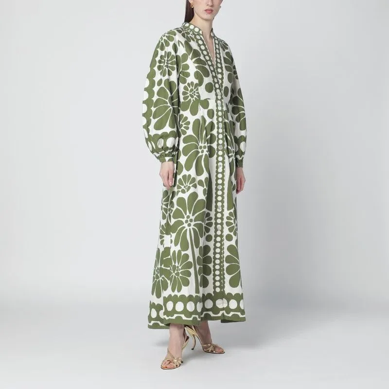 PALERMO DRESS WITH GREEN PRINT sold by Lord & Taylor