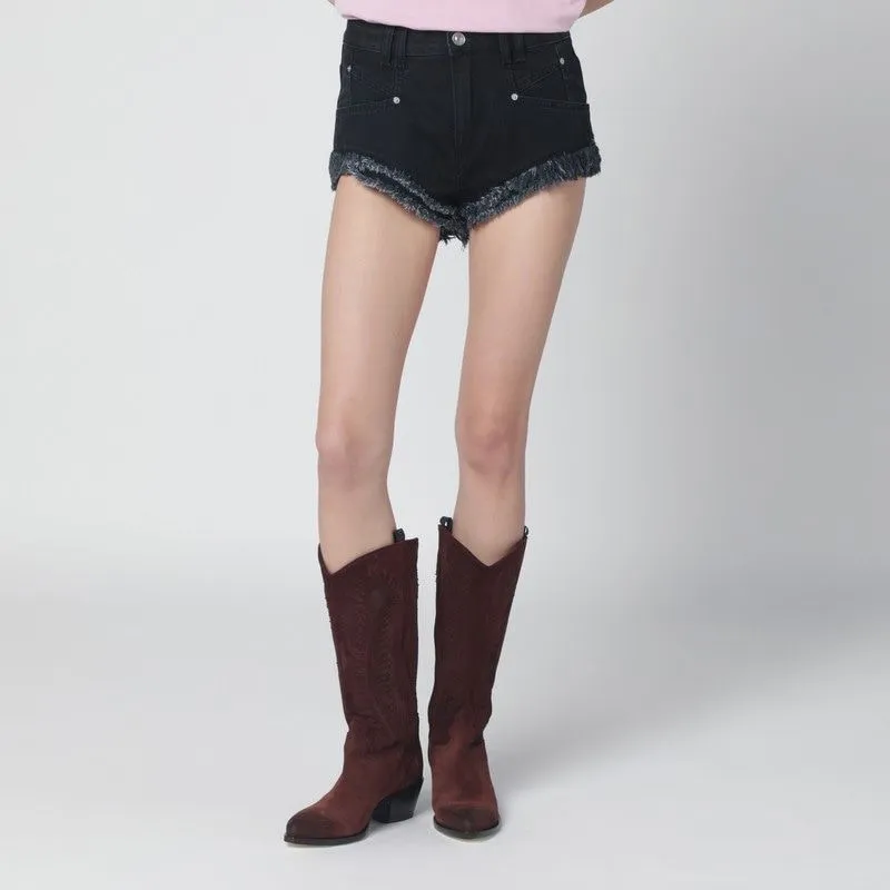 ENEIDALA BLACK WASHED DENIM SHORTS sold by Lord & Taylor