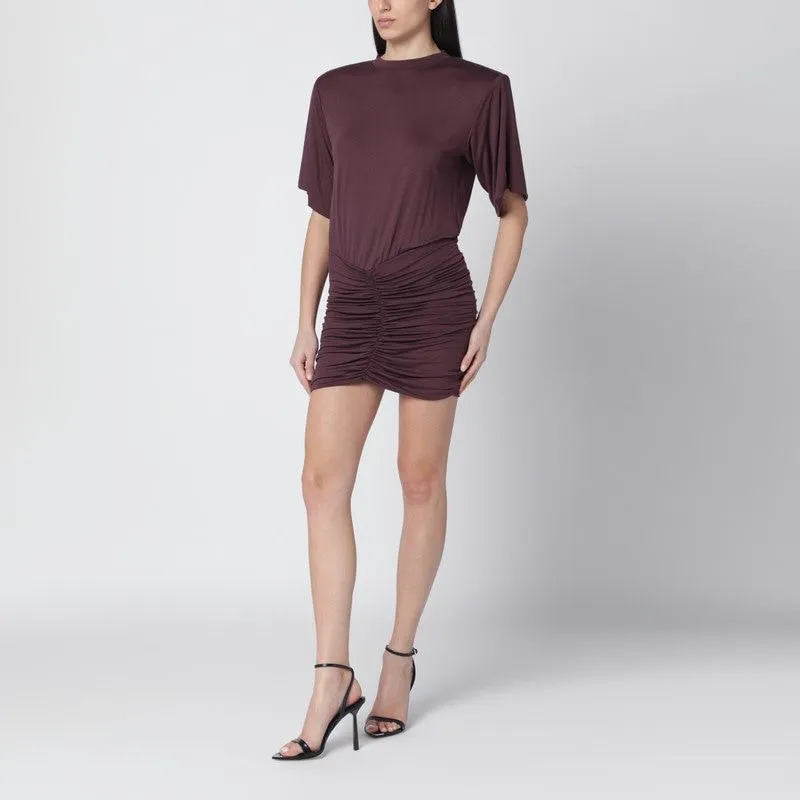 AUBERGINECOLOURED LENNOX MINI DRESS sold by Lord & Taylor
