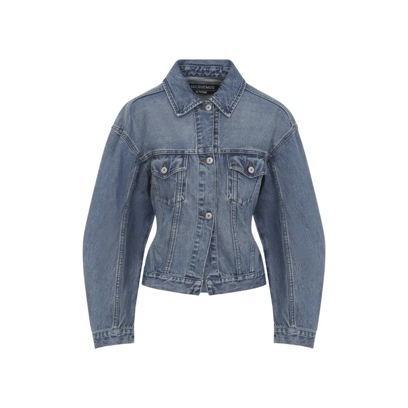 BLUE LA VESTE DE-NIMES COTTON JACKET made by Jacquemus