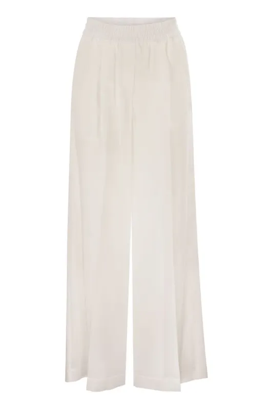 LOOSE TRACK TROUSERS IN COTTON ORGANZA sold by Lord & Taylor