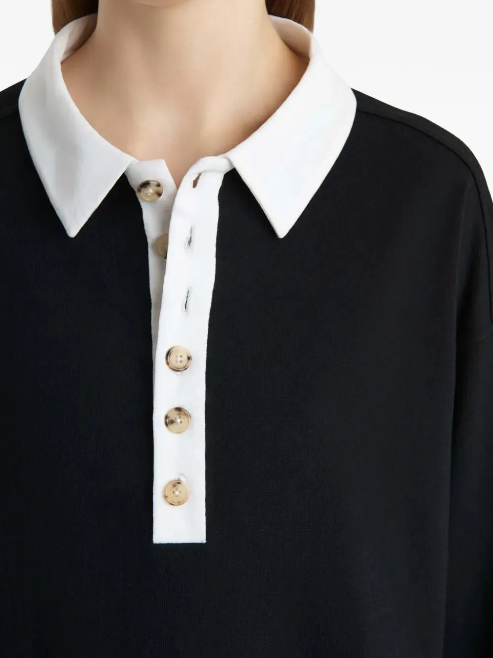 FAITHFUL SILK POLO WITH CONTRAST COLLAR sold by Lord & Taylor product image thumbnail 3