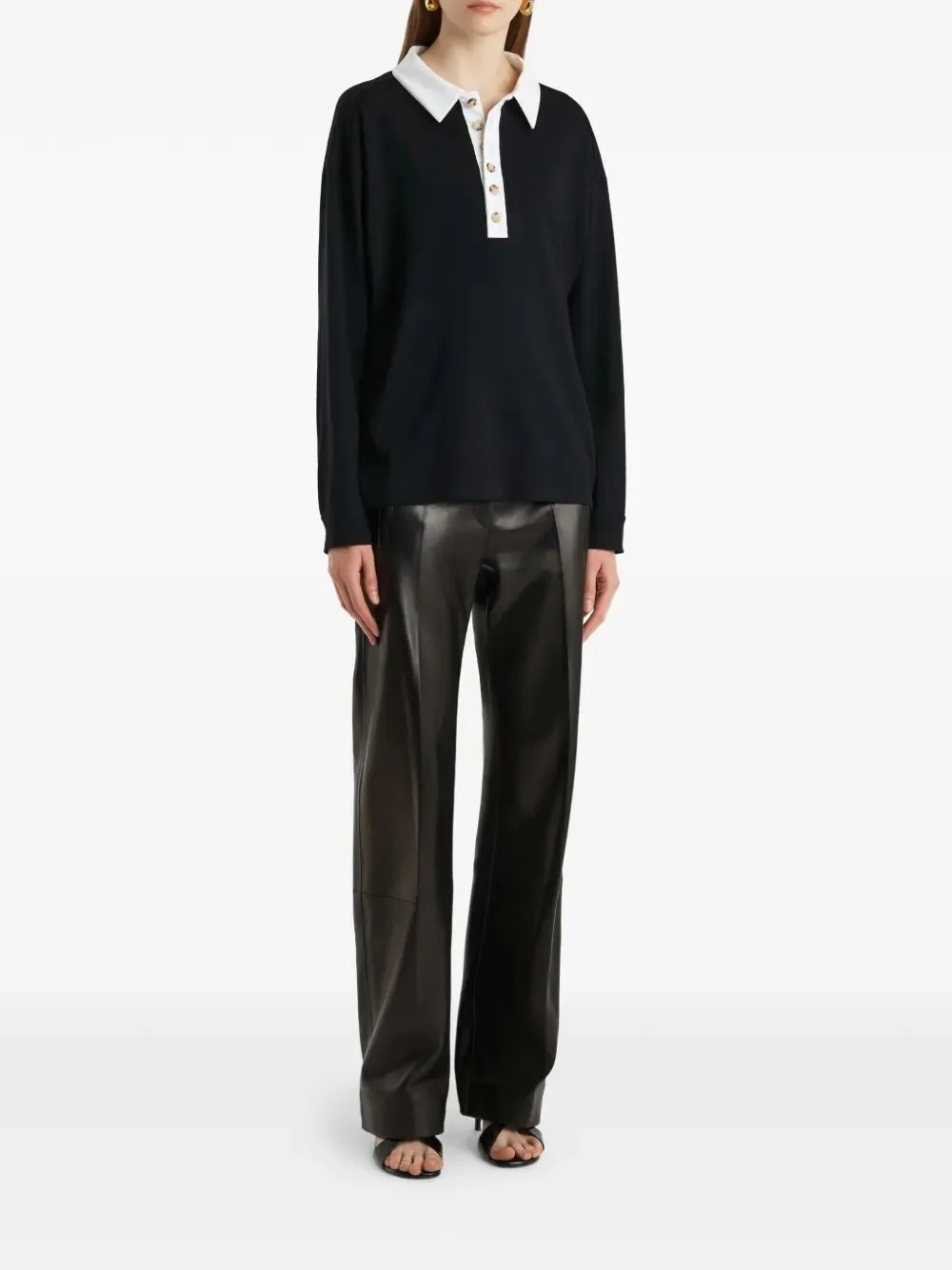 FAITHFUL SILK POLO WITH CONTRAST COLLAR sold by Lord & Taylor product image thumbnail 2
