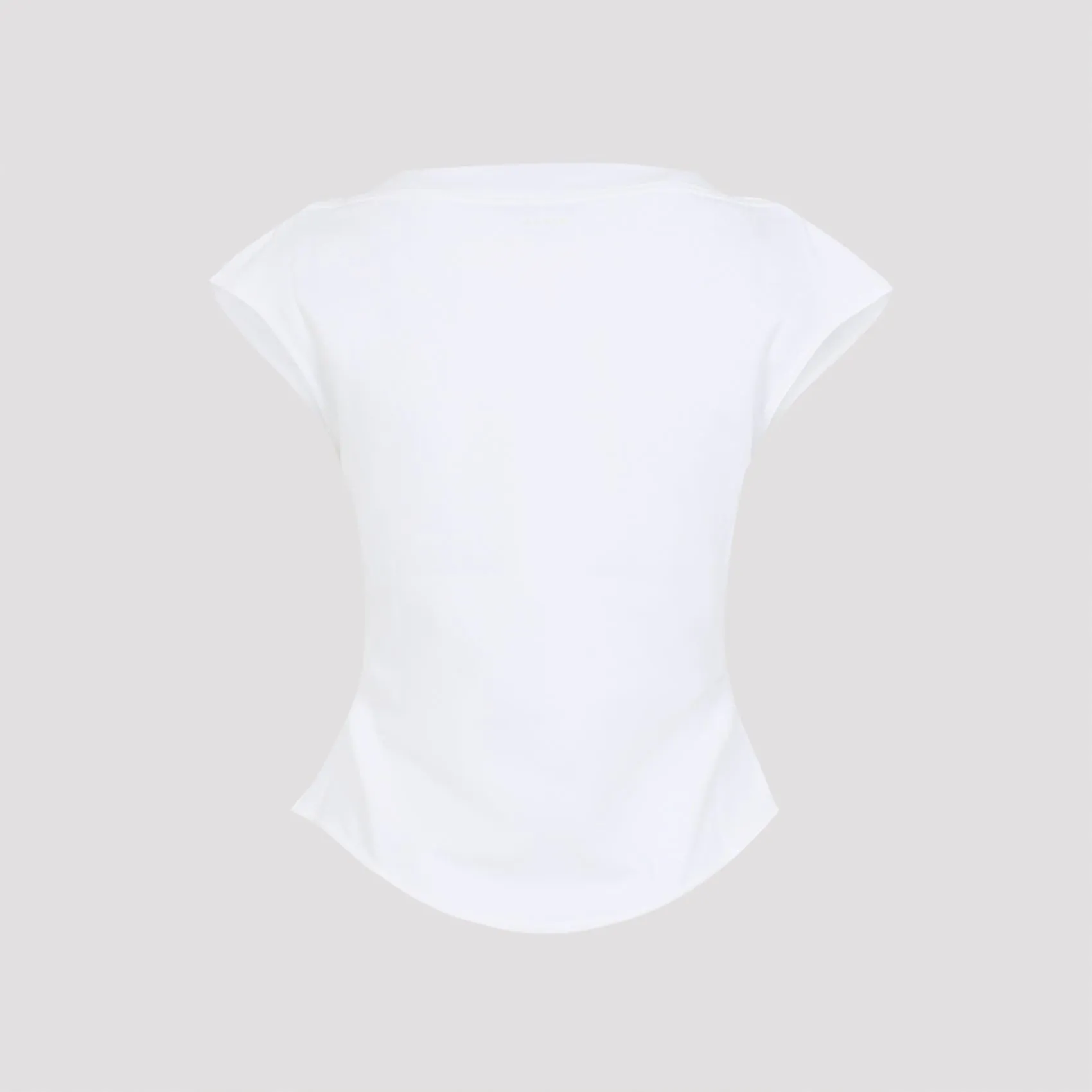 WHITE CURVED HEM T-SHIRT sold by Lord & Taylor product image thumbnail 4