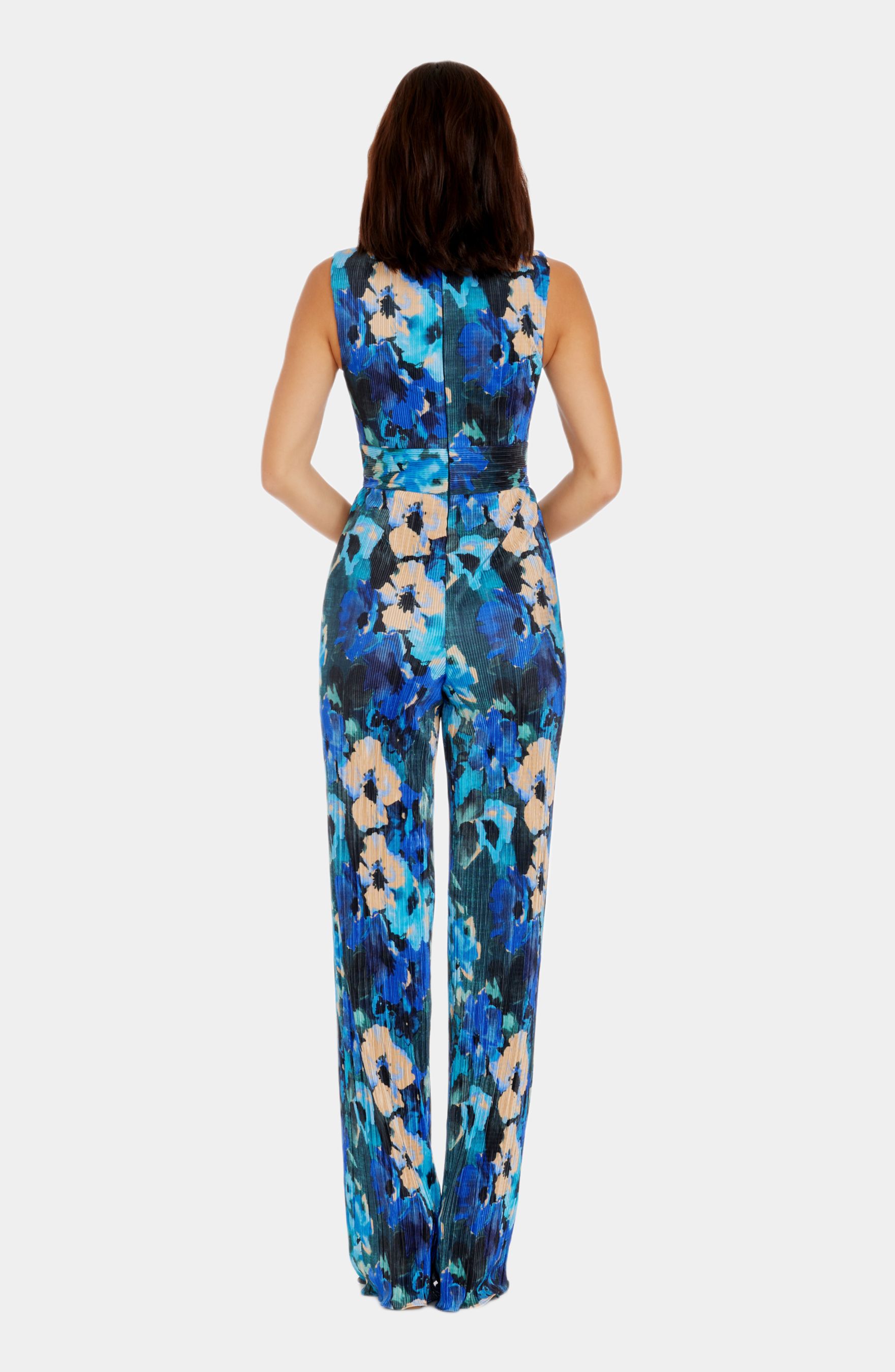 Hunter Sleeveless Plunge Neck Wide Leg Jumpsuit sold by Lord & Taylor product image thumbnail 2