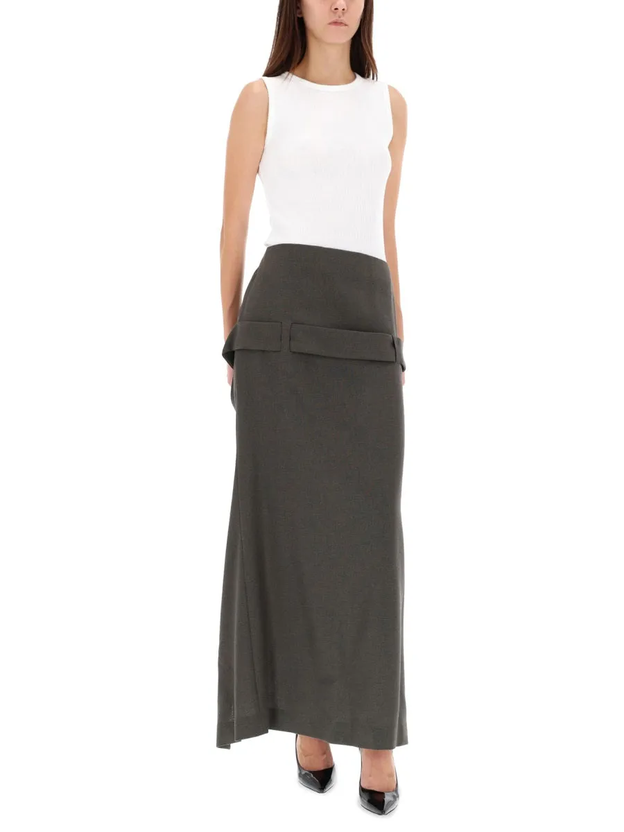 DECONSTRUCTED SKIRT WITH MARTINGALE DETAIL sold by Lord & Taylor product image thumbnail 2