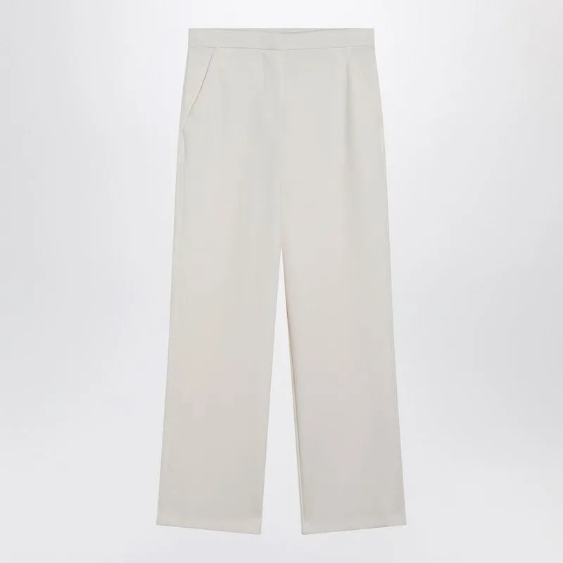 IVORY STRAIGHTLEG TROUSERS sold by Lord & Taylor
