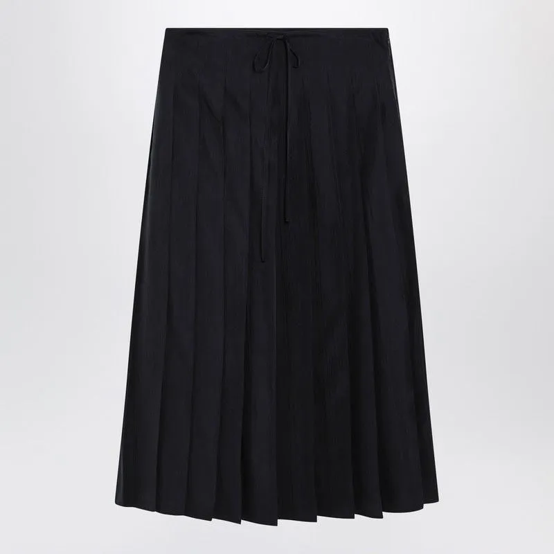 BLUE PLEATED MIDI SKIRT sold by Lord & Taylor