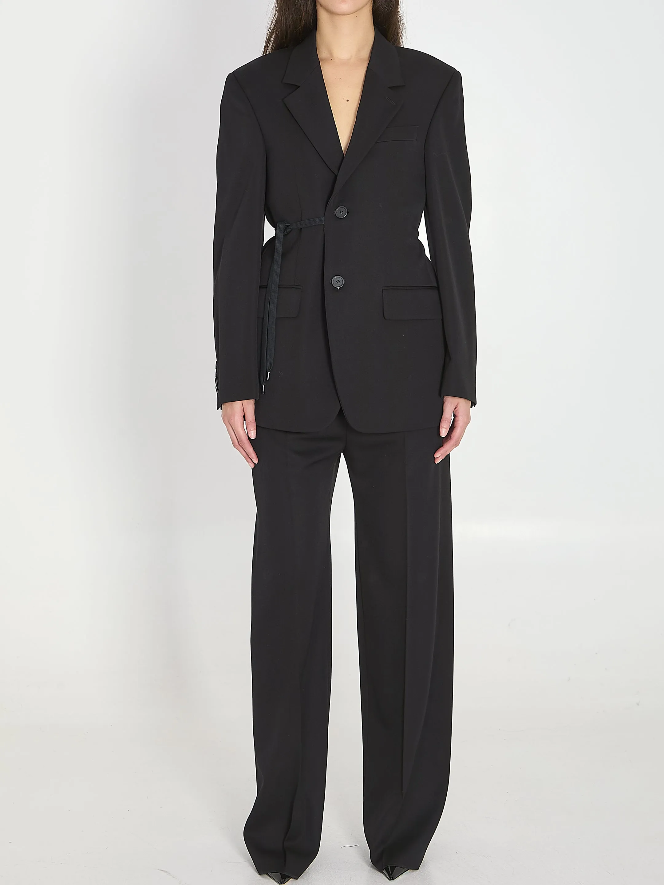 BLACK JACKET WITH SIDE TIE sold by Lord & Taylor product image thumbnail 5