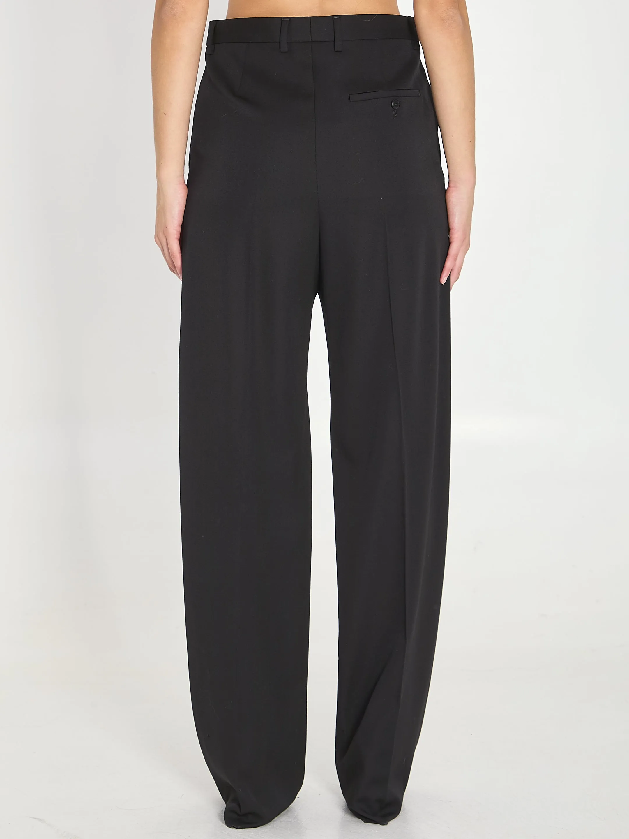 BLACK WOOL TROUSERS sold by Lord & Taylor product image thumbnail 4
