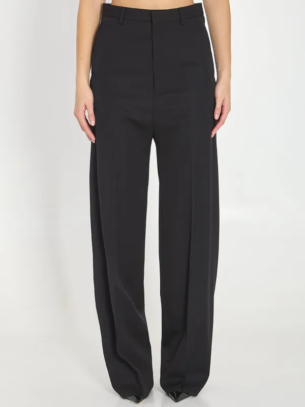 BLACK WOOL TROUSERS sold by Lord & Taylor