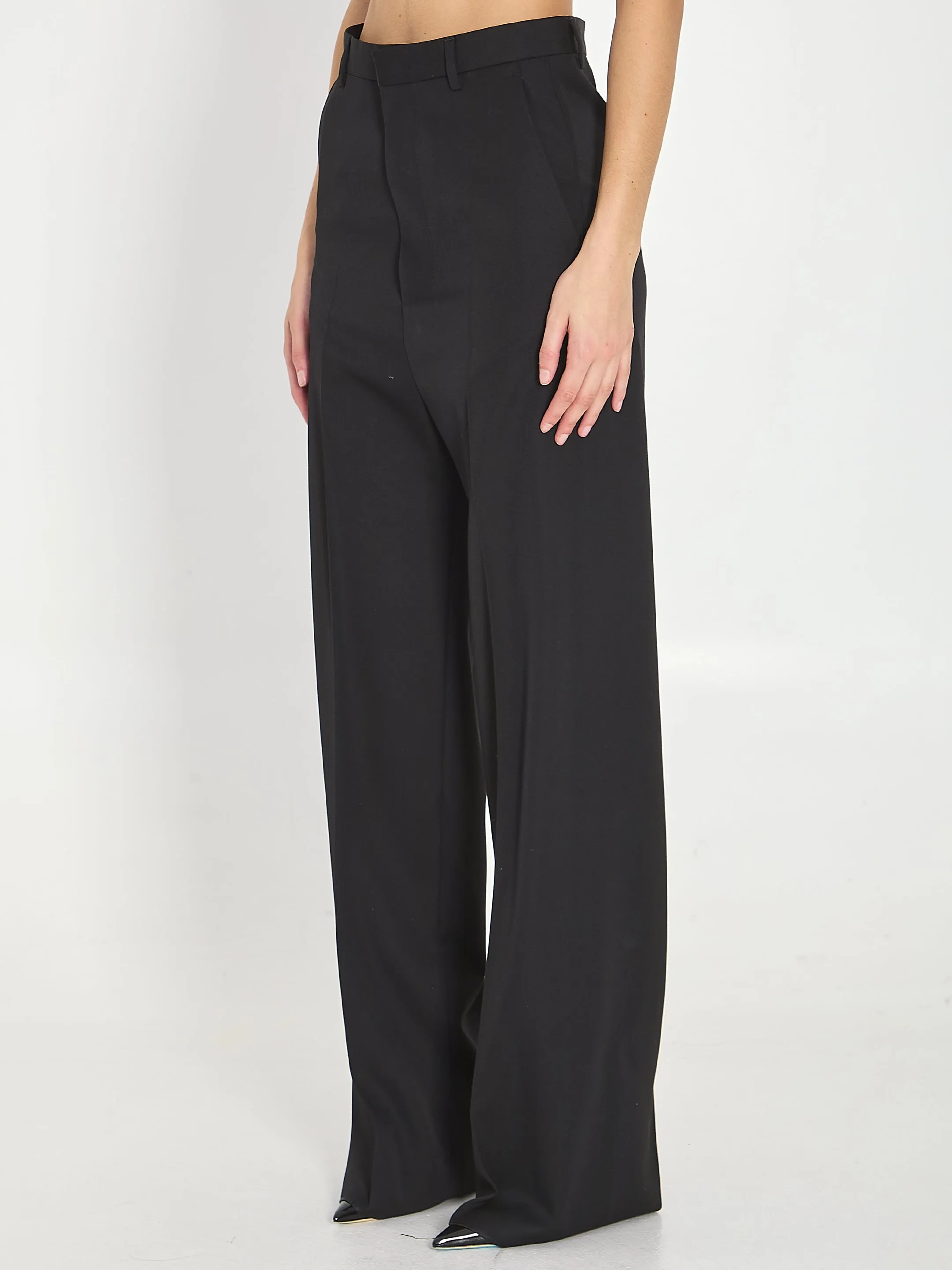 BLACK WOOL TROUSERS sold by Lord & Taylor product image thumbnail 2