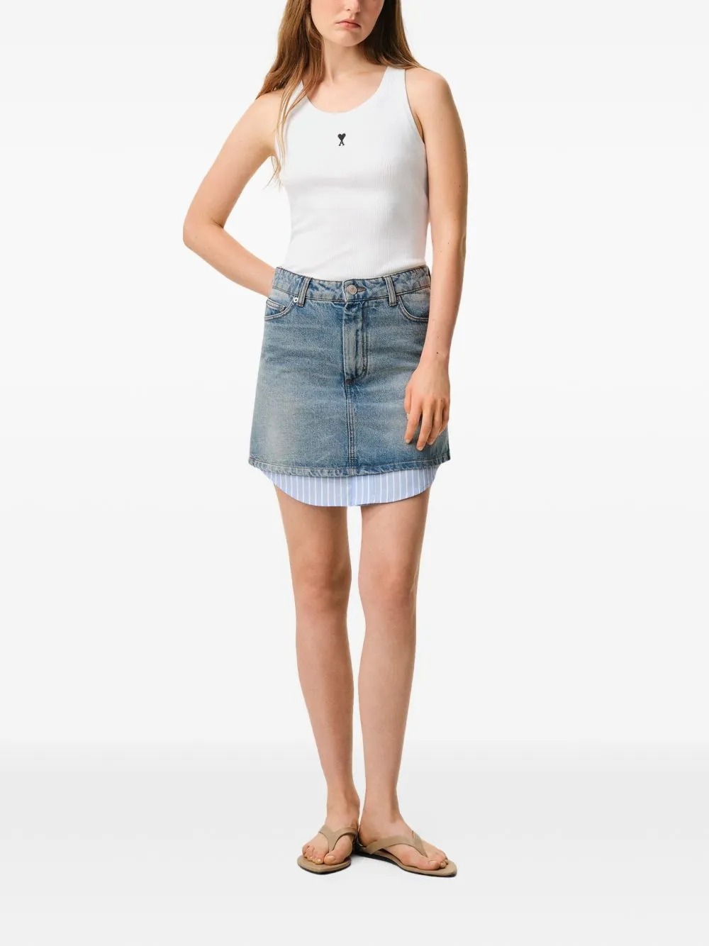 WHITE AMI DE COEUR TANK TOP sold by Lord & Taylor product image thumbnail 3