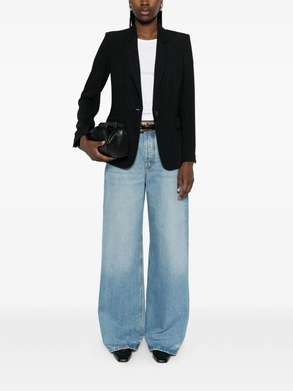 PINSTRIPE SINGLE-BREASTED BLAZER JACKET sold by Lord & Taylor product image thumbnail 5