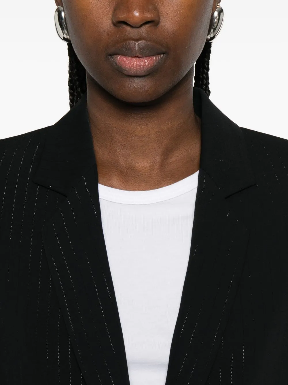 PINSTRIPE SINGLE-BREASTED BLAZER JACKET sold by Lord & Taylor product image thumbnail 2