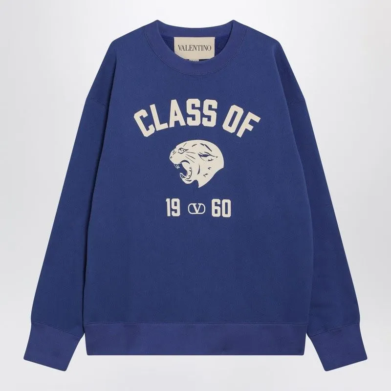 BLUE SWEATSHIRT WITH PANTHER PRINT sold by Lord & Taylor