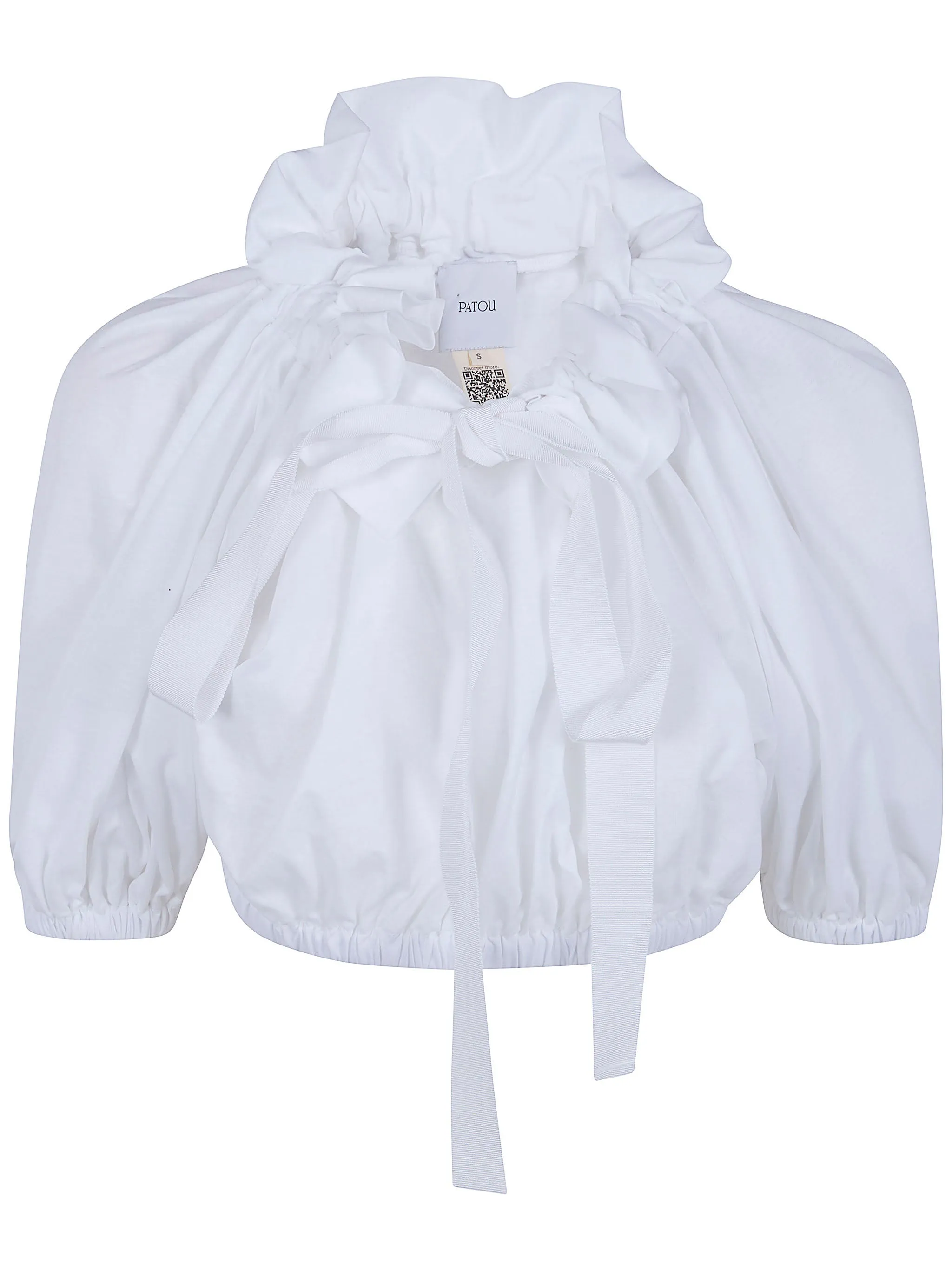 CROPPED VOLUME JERSEY TOP sold by Lord & Taylor
