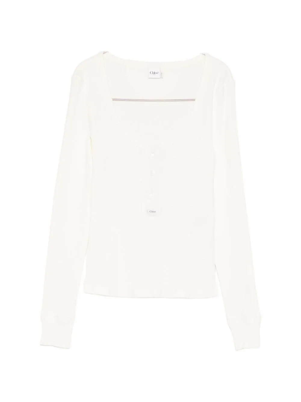 SCOOP-NECK COTTON JERSEY HENLEY TOP sold by Lord & Taylor