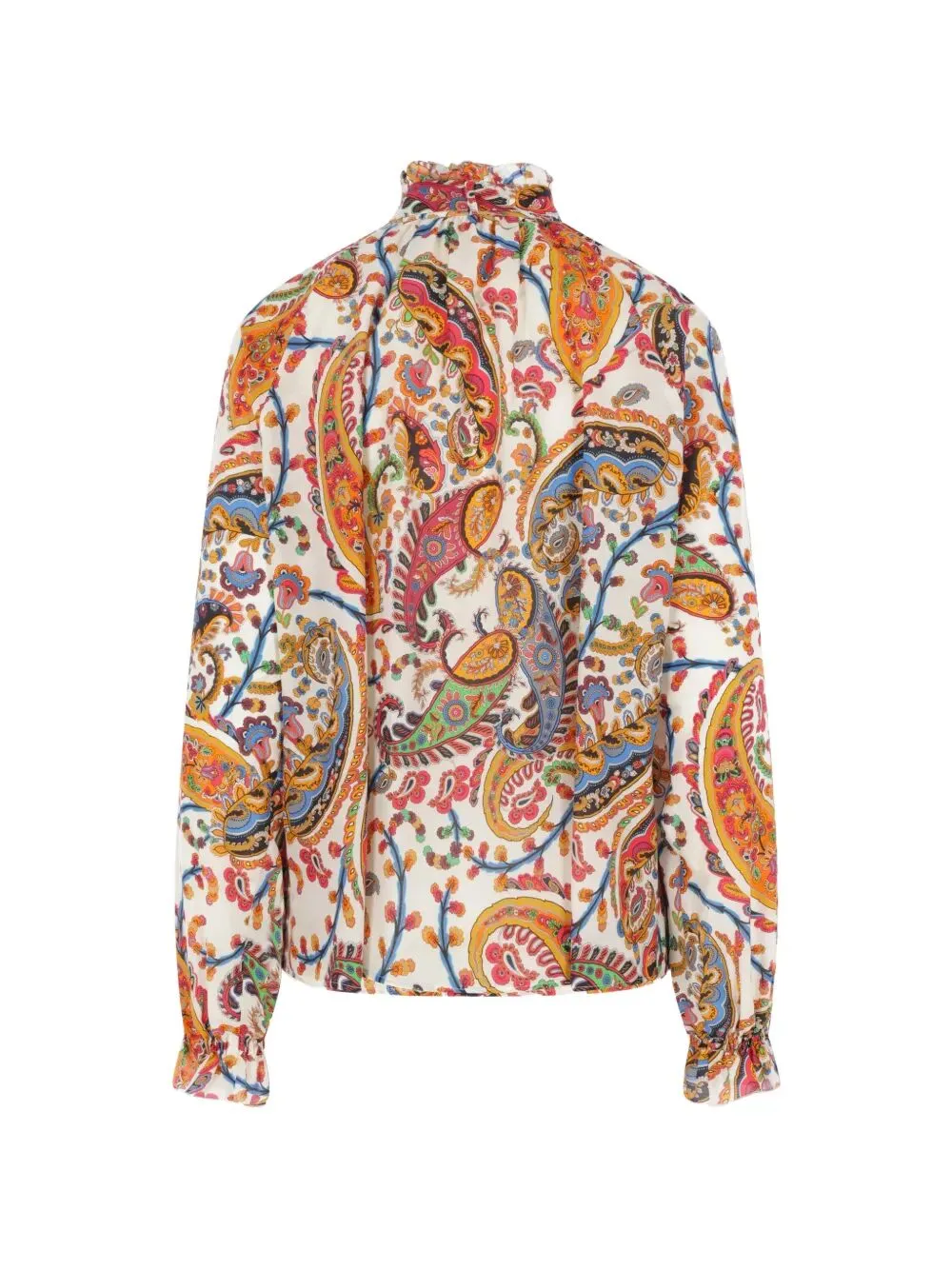 PAISLEY-PRINT TIE-NECK SILK BLEND BLOUSE sold by Lord & Taylor product image thumbnail 2