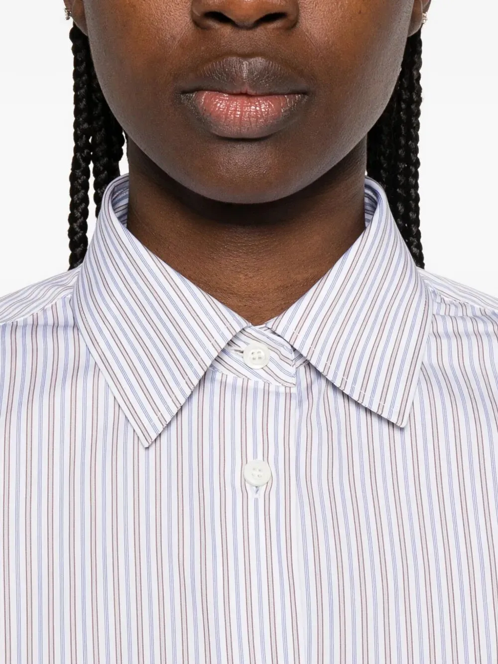 DOUBLE-STRIPE COTTON POPLIN SHIRT sold by Lord & Taylor product image thumbnail 4
