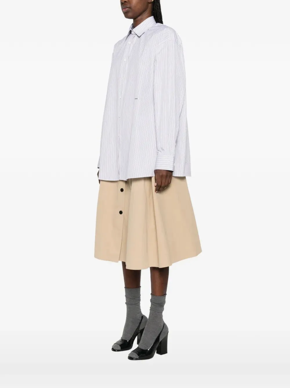 DOUBLE-STRIPE COTTON POPLIN SHIRT sold by Lord & Taylor product image thumbnail 2