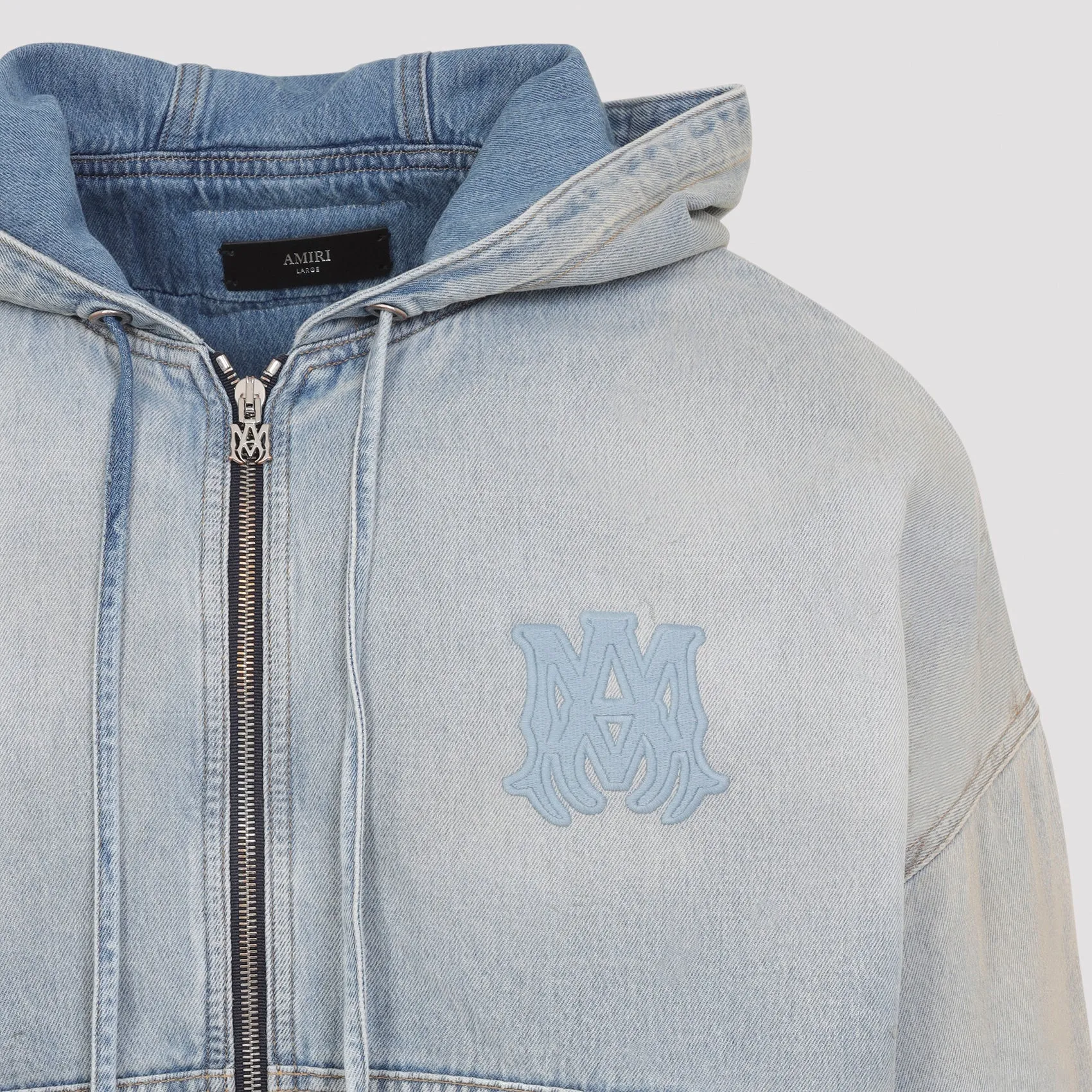 MA DENIM ZIP HOODIE sold by Lord & Taylor product image thumbnail 5