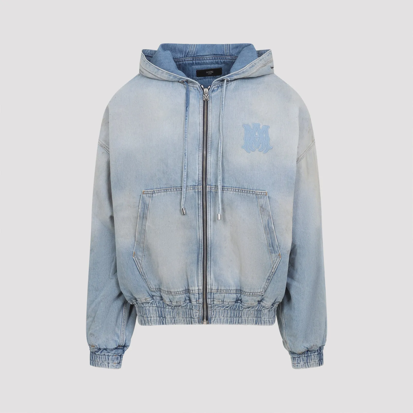 MA DENIM ZIP HOODIE sold by Lord & Taylor product image thumbnail 2